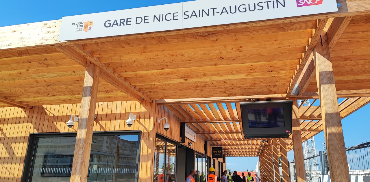 EN IMAGES - Le nouveau visage de la gare de Nice Saint-Augustin | RCF